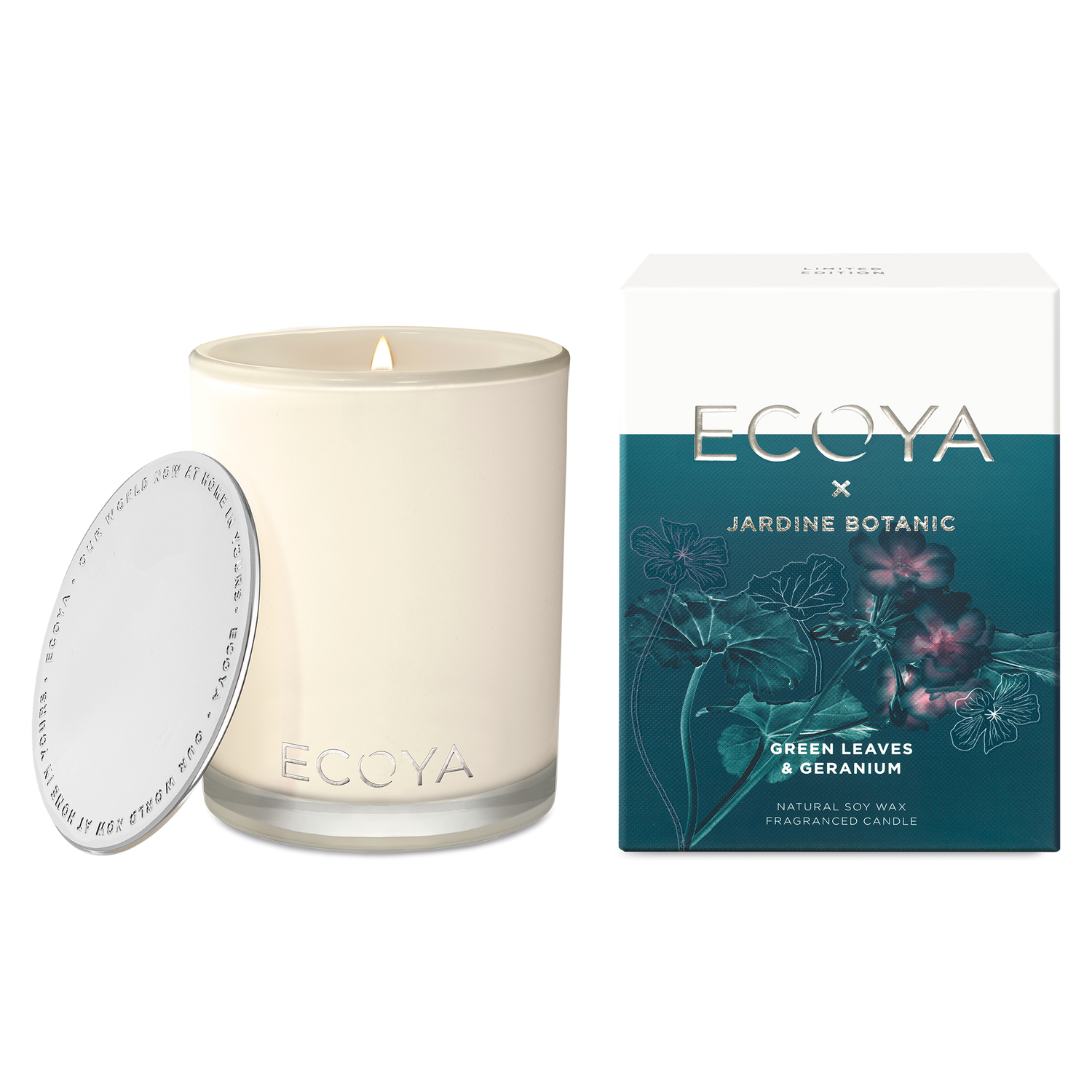 ECOYA X JARDINE BOTANIC | Green Leaves & Geranium Madison Jar